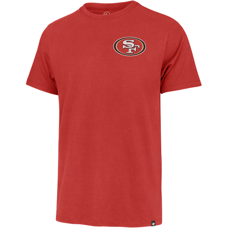 Men's 49ers Back to Back Franklin Tee, 47 Brand Men's 49ers Back to Back Franklin Tee in QP-Racer Red front