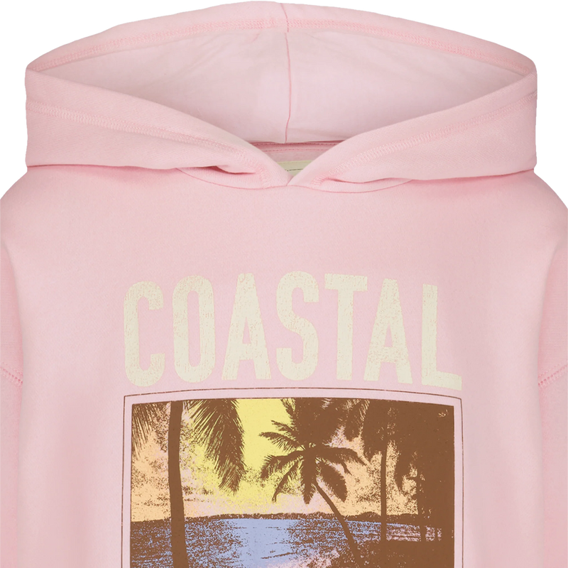 Youth Coastal Paradise Hoodie, Billabong Youth Coastal Paradise Hoodie in Roseate hoodie detail