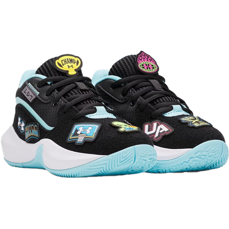 UA Youth Lockdown 7 Preschool, UA Youth Lockdown 7 Preschool Pair Front