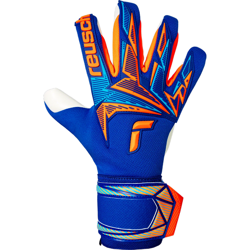 Attrakt Freegel Advance Glove, Reusch Attrakt Freegel Advance Glove in 4129-Sharp Blue/Shocking Orange back
