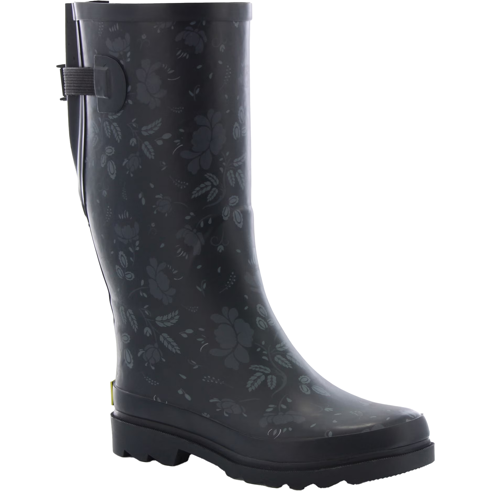 Women's Floral Adjustable Tall Rain Boot alternate view