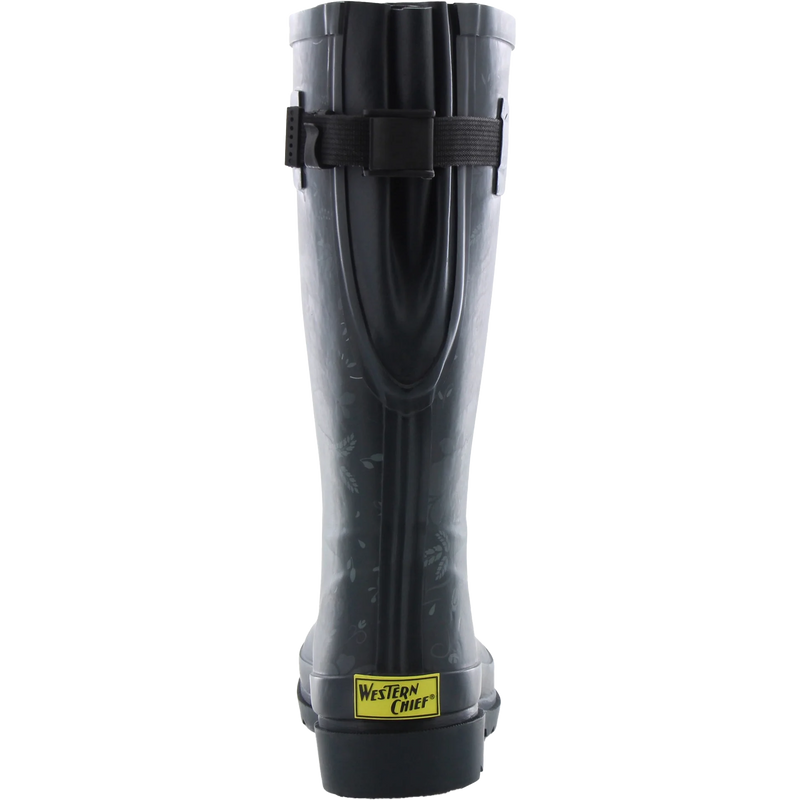 Women's Floral Adjustable Tall Rain Boot, Western Chief Women's Floral Adjustable Tall Rain Boot