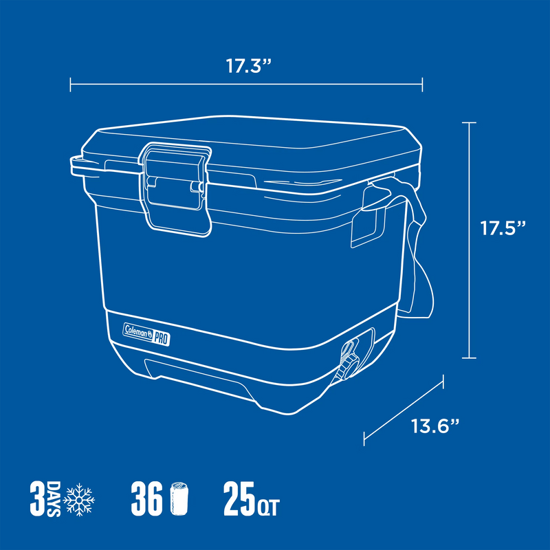 Pro Cooler 25 Quart, Coleman Pro Cooler 25 Qt Dimensions