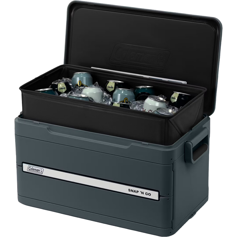 Snap 'N Go 45-Quart Collapsible Hard Cooler, Coleman Snap 'N Go 45-Quart Collapsible Hard Cooler open