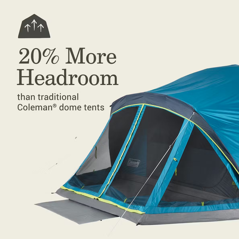 Skydome Tent 8 Person Screen Room Dark Room, Colman Skydome Tent 8 Person Screen Room Dark Room headroom