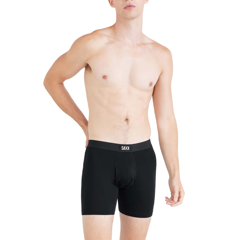 Men's Vibe Xtra Soft Comfort Boxer Brief 2-Pack, SAXX Vibe Xtra Soft Comfort Boxer Brief front on model