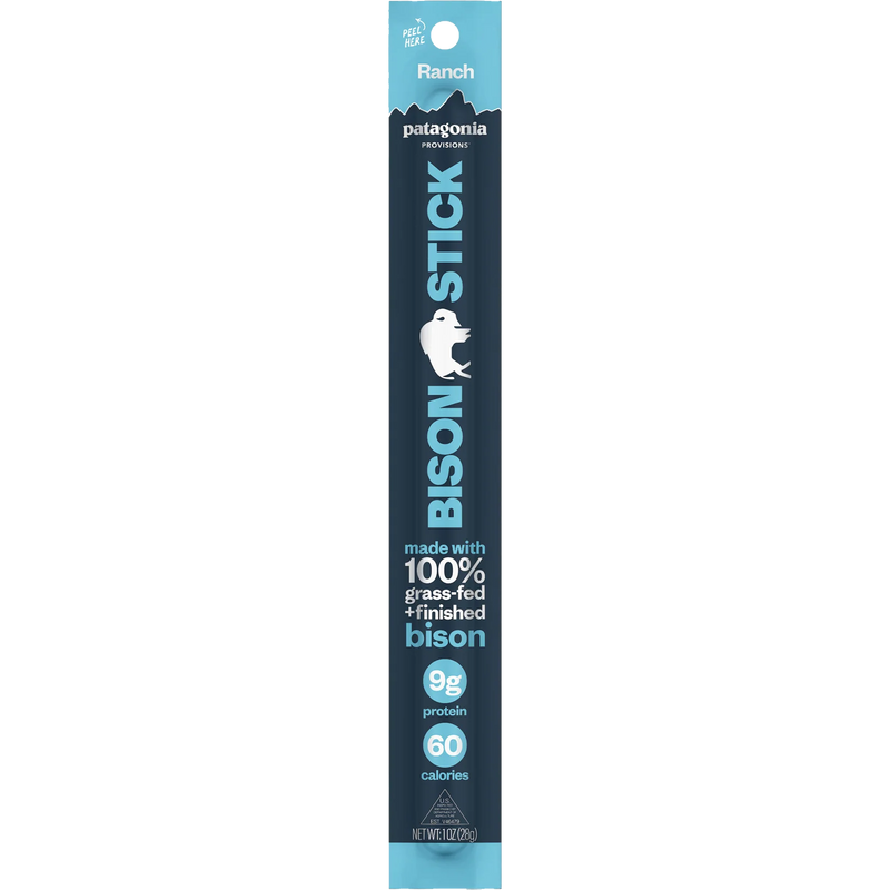 Patagonia Provisions Pasture Raised Bison Sticks Single Stick in Ranch