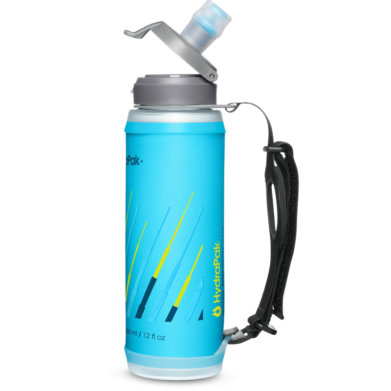 Skyflask Speed 350ml, Hydrapak Skyflask Speed 350ml side lid open