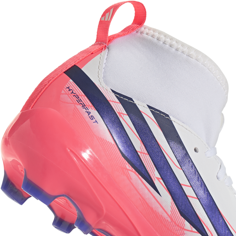 Youth F50 Hyperfast League Mid FG, Adidas Youth F50 Hyperfast League Mid FG Heel Cleats