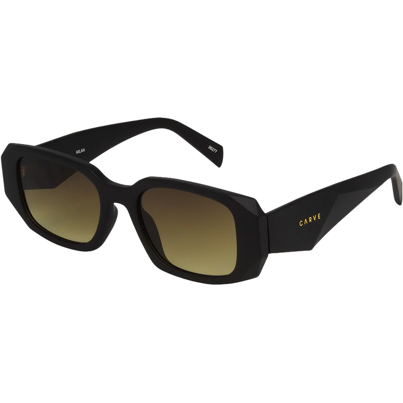 Milan, Carve Milan in Matte Black + Brown Gradient front left