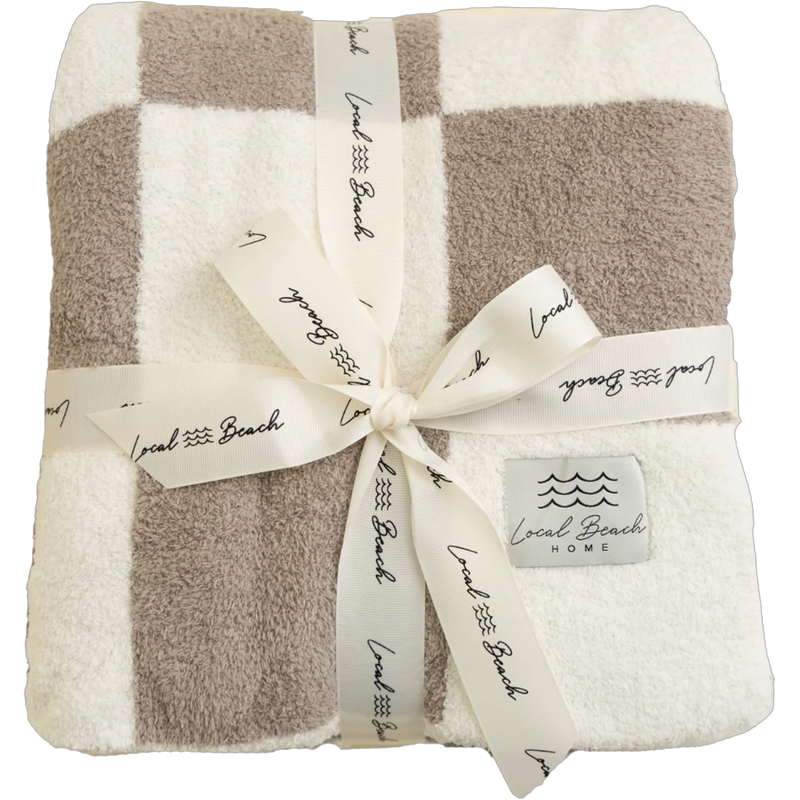 Checker Luxe Home Blanket, Featured Image