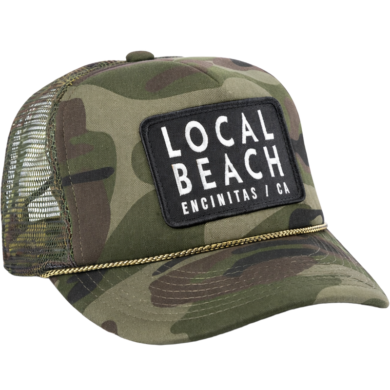 Local Beach Patch Trucker Hat, Local Beach Local Beach Patch Trucker Hat side
