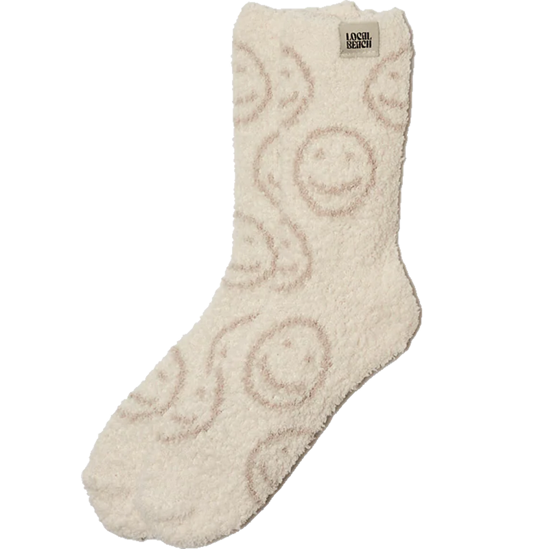 Smiley Local Beach Cozy Socks, Featured Image