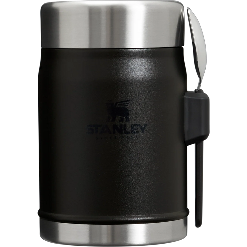 Stanley Legendary Insulated 14 oz Classic Food Jar + Spork in Black