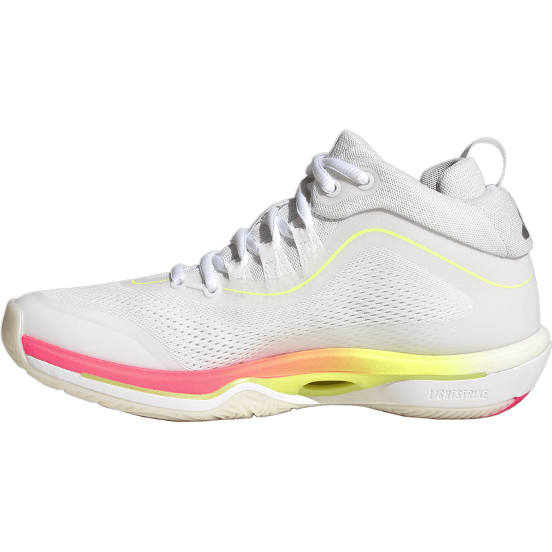 Women's Crazyflight 7 Mid, Women's Crazyflight 7 Mid in Cloud White Tech Grey Solar Turbo side medial view