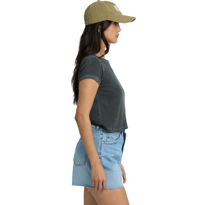Women's Daily Short Sleeve Knit Tee, Billabong Women's Daily Short Sleeve Knit Tee Side