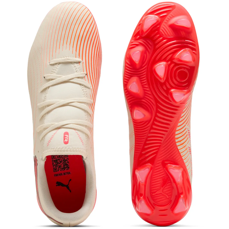 Future 9 Play FG/AG, Puma Future 9 Play FG/AG in 01-Sugared Almond/White/Ultra Red/Black top and bottom