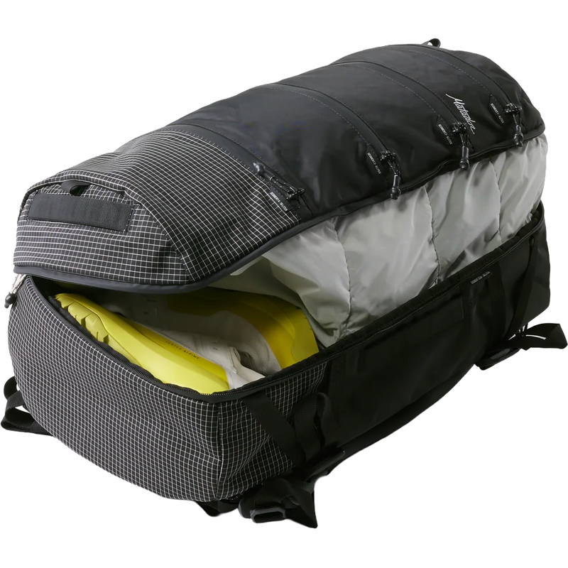 SEG28 Travel Pack, Matador SEG28 Travel Pack in Black unzipped