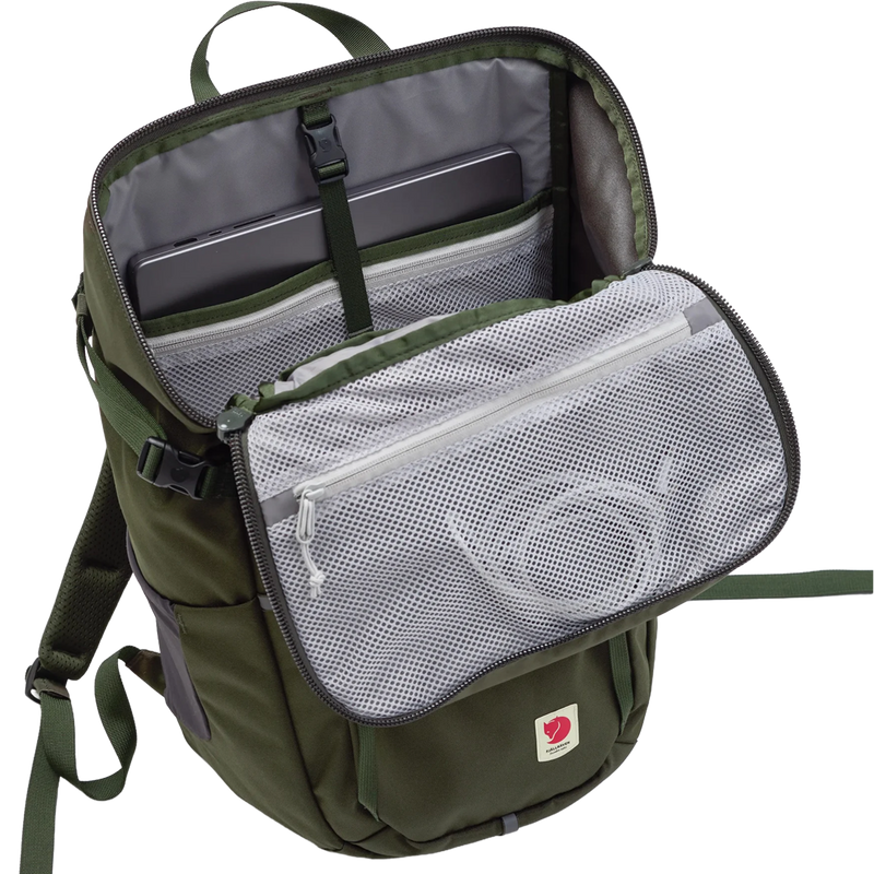 Skule Top Zip 30, Fjall Raven Skule Top Zip 30 in Black opened with inside detail