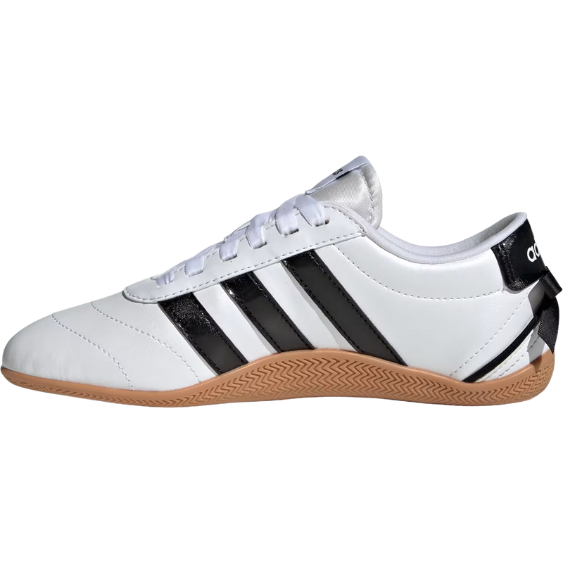 Youth Grand Court Lo, Adidas Youth Grand Court Lo in White Core Black left facing