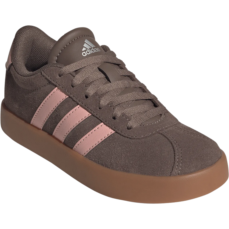 Youth VL Court 3.0, Adidas Youth VL Court 3.0 in Earth Strata Semi Frozen Turbo Amber Gum lateral angled view
