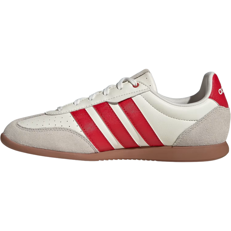 Women's Barreda Lo, Adidas Women's Barreda Lo in Off White Collegiate Red left facing