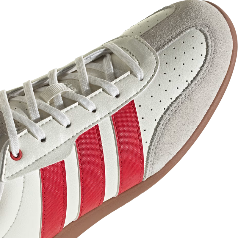 Women's Barreda Lo, Adidas Women's Barreda Lo in Off White Collegiate Red with toe detail
