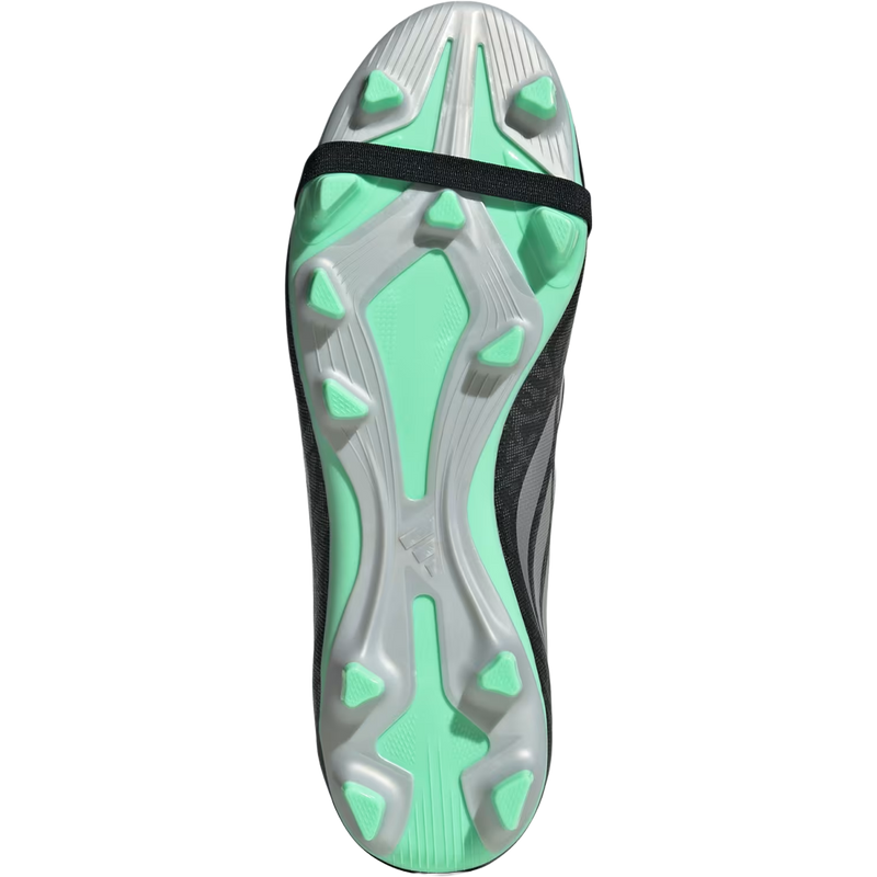 Predator Club FT FG/MG, Adidas Predator Club FT FG/MG in Core Black Silver Metallic Pulse Mint bottom detail