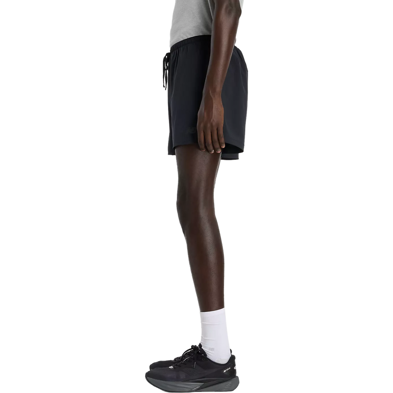 Men's RC Essentials Short 5", New Balance Men's RC Essentials Short 5" in BK Black left