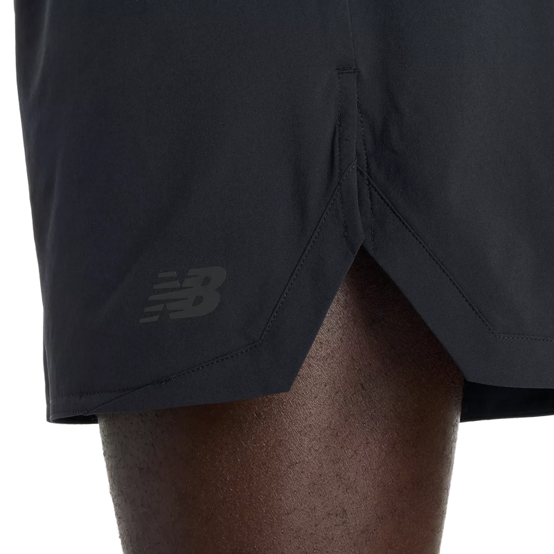 Men's RC Essentials Short 5", New Balance Men's RC Essentials Short 5" in BK Black left