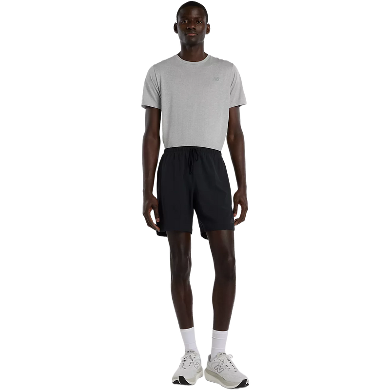 Men's RC Essentials Short 7", New Balance Men's RC Essentials Short 7" in BK Black front