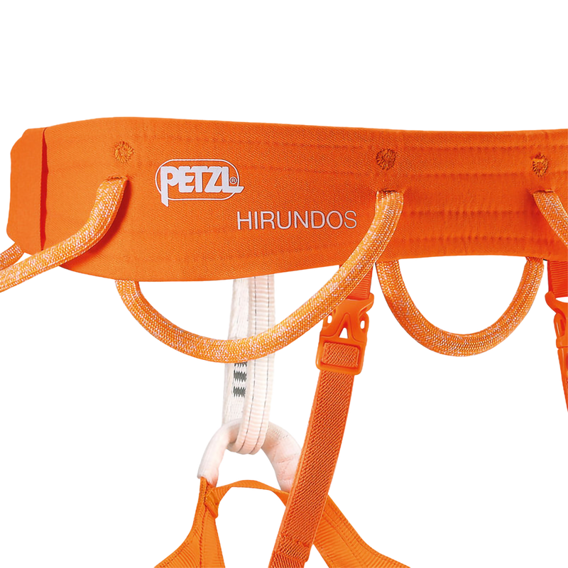 Hirundos Harness, Petzl Hirundos Harness in Orange back right