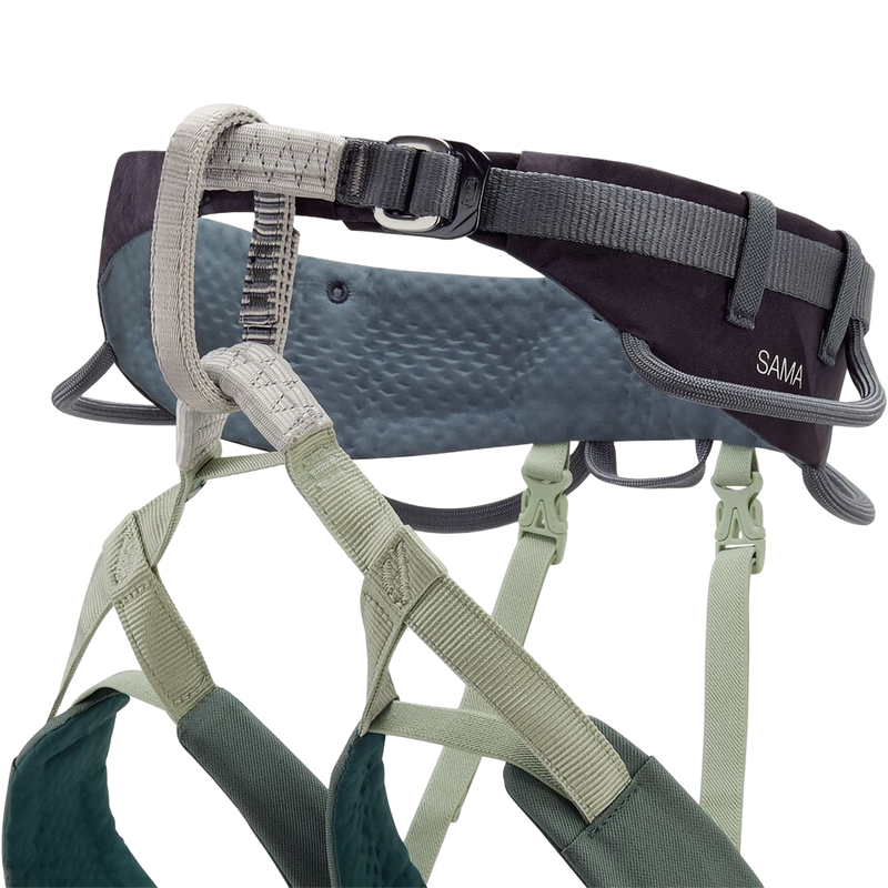 Sama Harness, Petzl Sama Harness in Dark Grey front left
