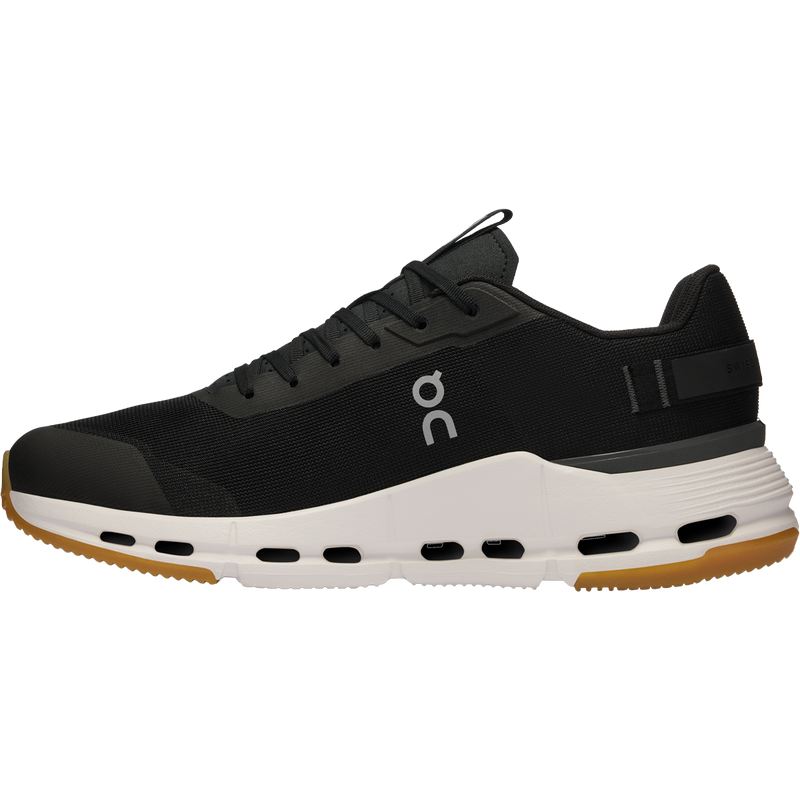 Men's Cloudnova Form 2, On  Cloudnova Form 2 in Black Ivory medial view left facing