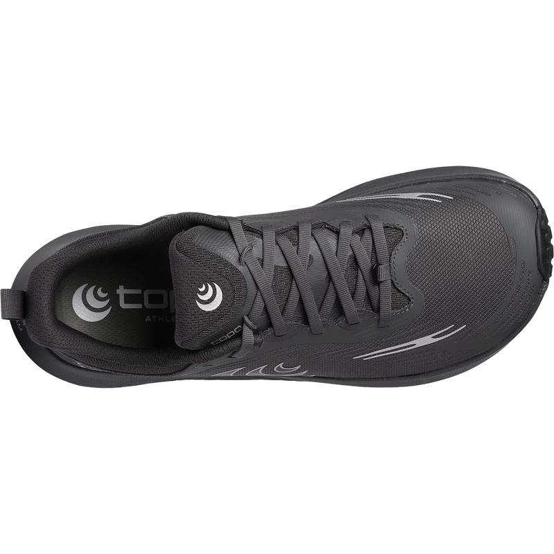 Topo Athletic Men's Ultraventure 5 GTX in Charcoal Black top view