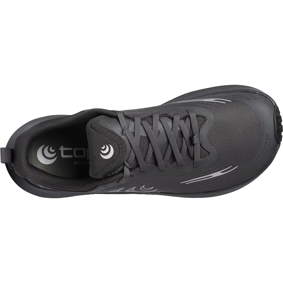 Topo Athletic Men's Ultraventure 5 GTX in Charcoal Black top view