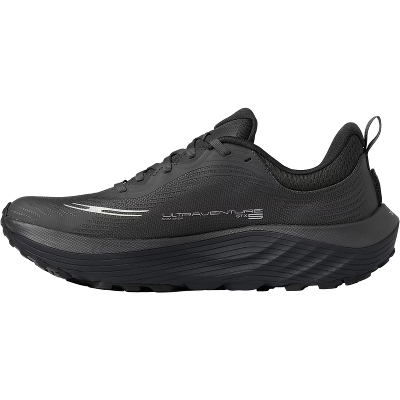 Topo Athletic Men's Ultraventure 5 GTX in Charcoal Black left facing