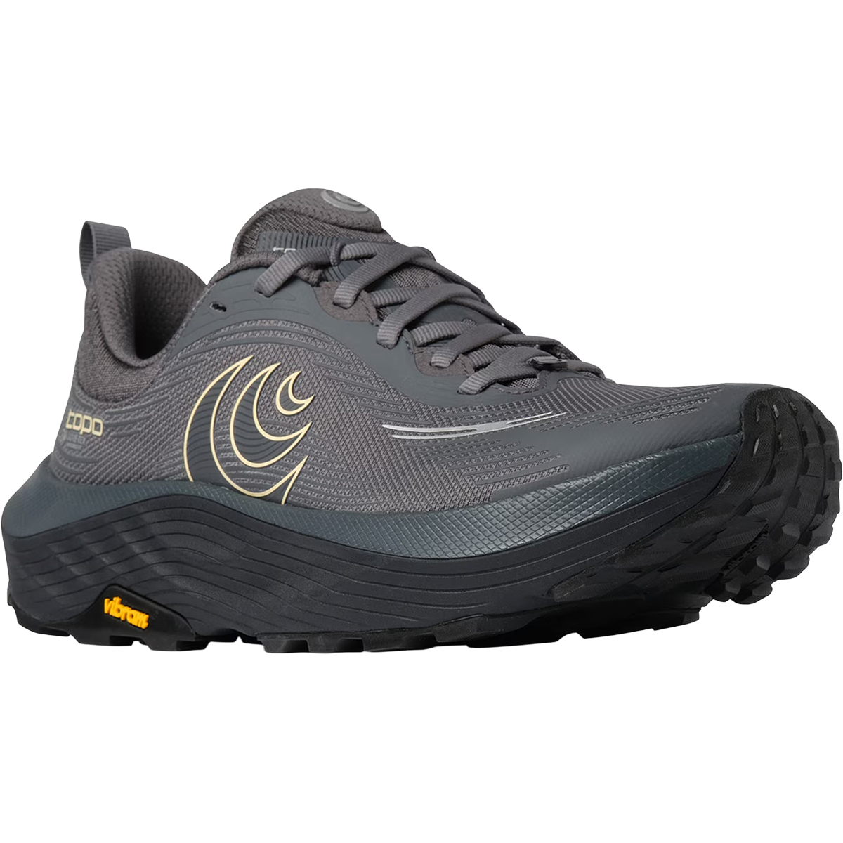 Topo Athletic Women's Ultraventure 5 GTX in Grey Butter angled