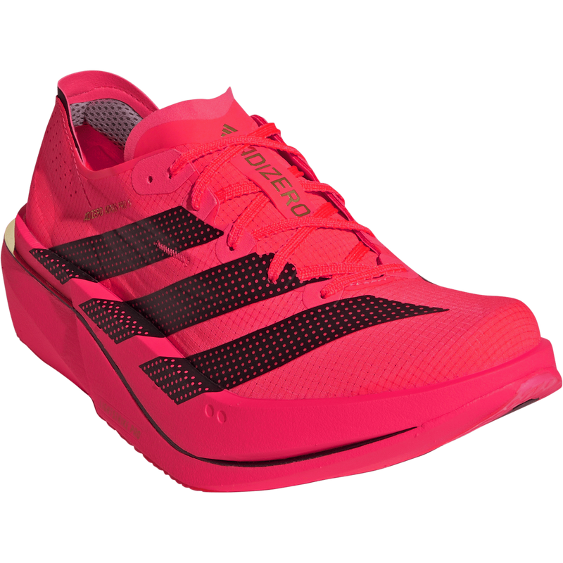 Women's Adizero Adios Pro 5, Adidas Women's Adizero Adios Pro 5 in Solar Turbo/Core Black front right