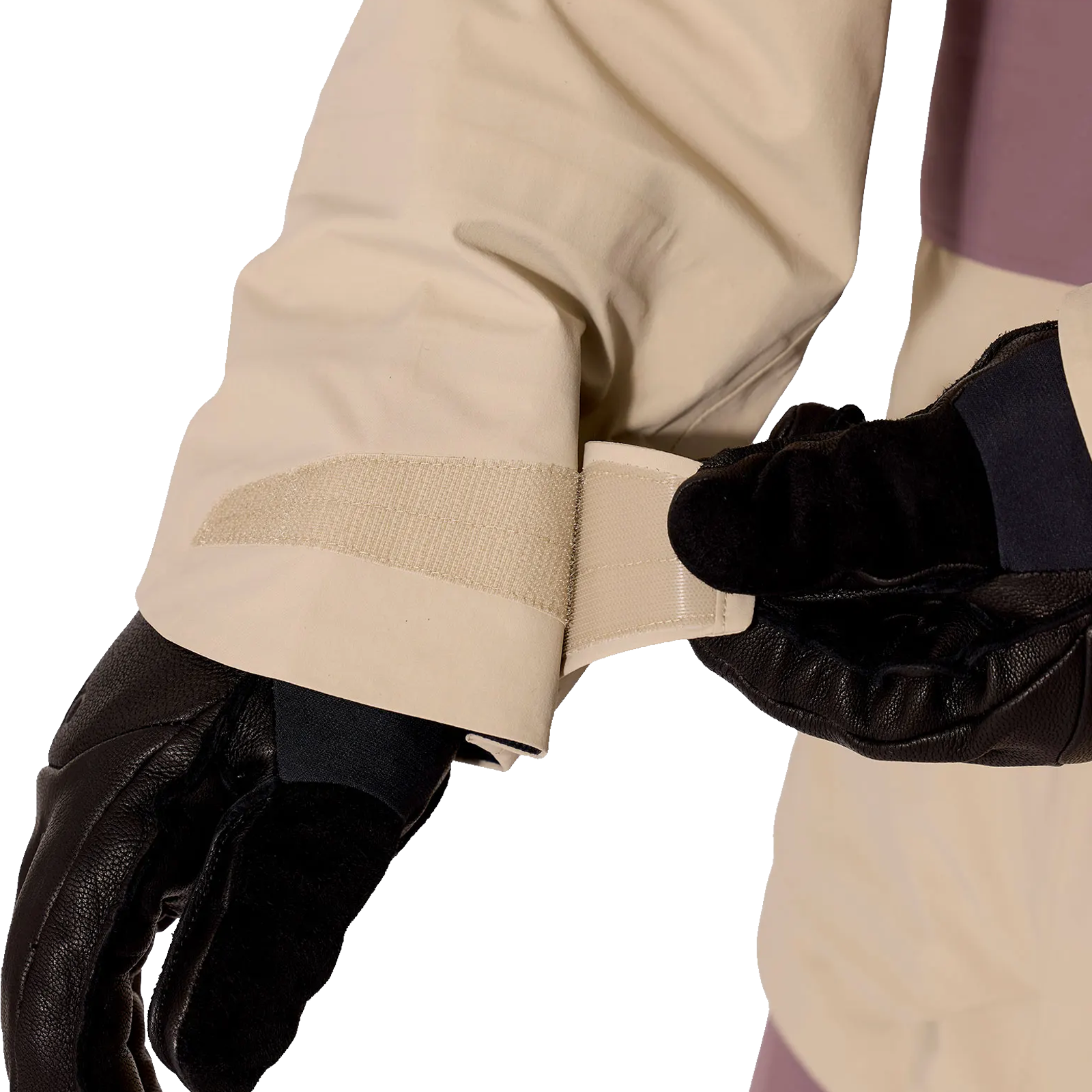RAB Men's Bigline Jacket cuff hook and loop