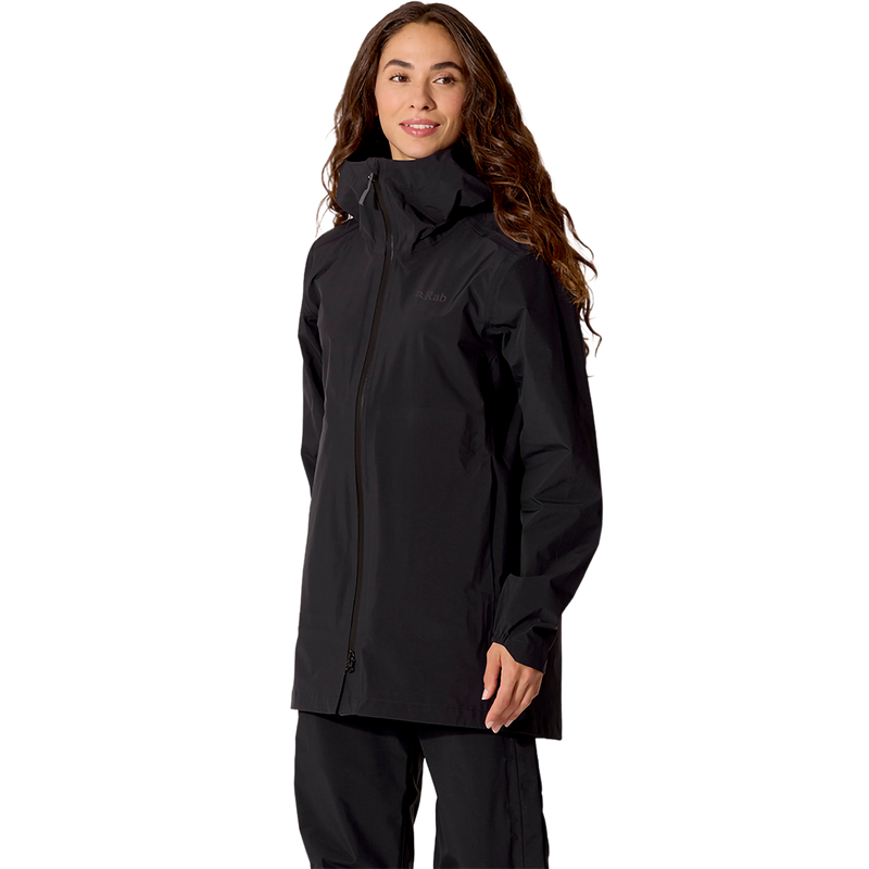 Women's Firewall Parka, Rab Women's Firewall Parka in BLK Black front left