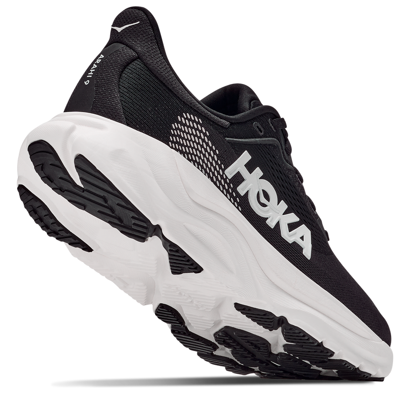 Men's Arahi 9, Hoka Arahi 9 in BWHT-Black/White right bottom