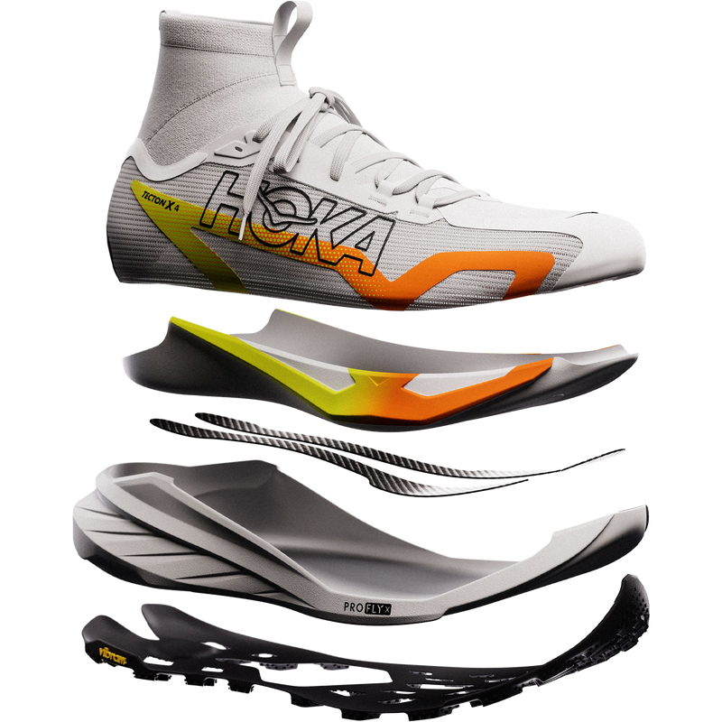 Men's Tecton X 4, Hoka Men's Tecton X 4 exploded view