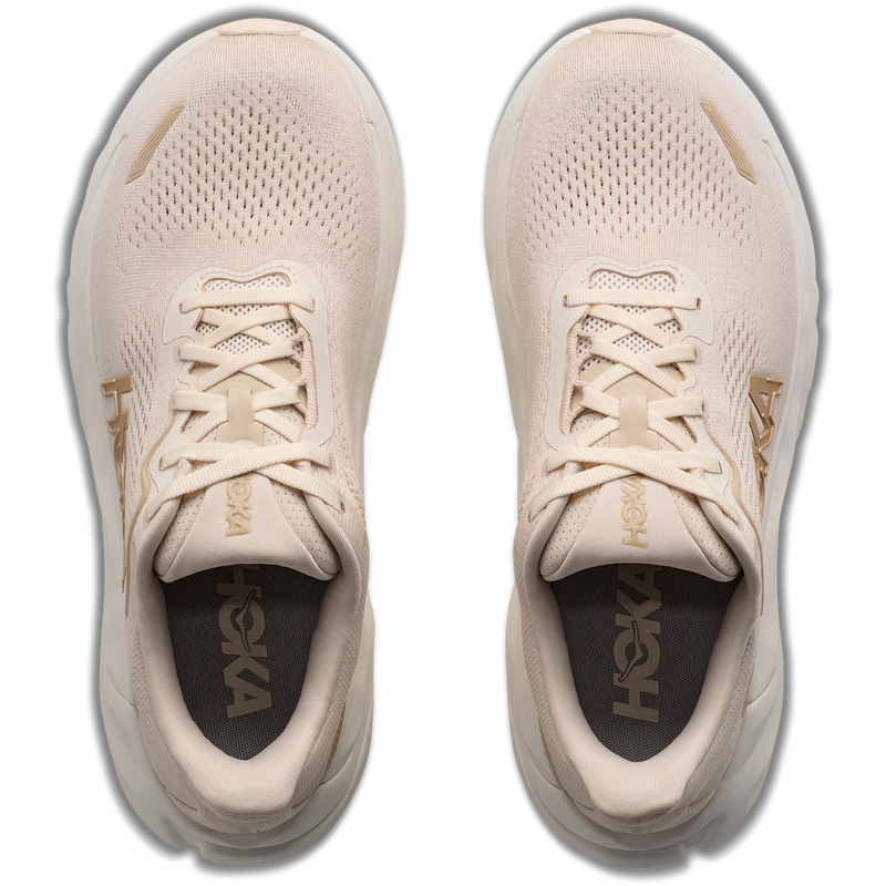 Women's Arahi 9, Hoka Women's Arahi 9 in ALK-Alabaster/Oat Milk pair top