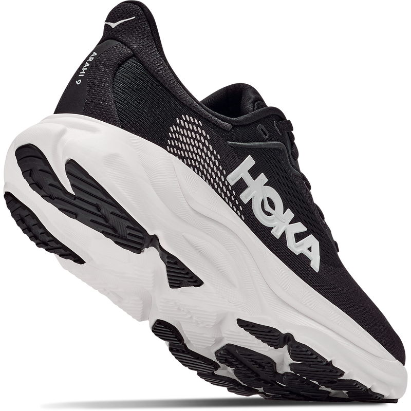 Women's Arahi 9 Extra Wide, Hoka Women's Arahi 9 in BWHT Black/White right bottom