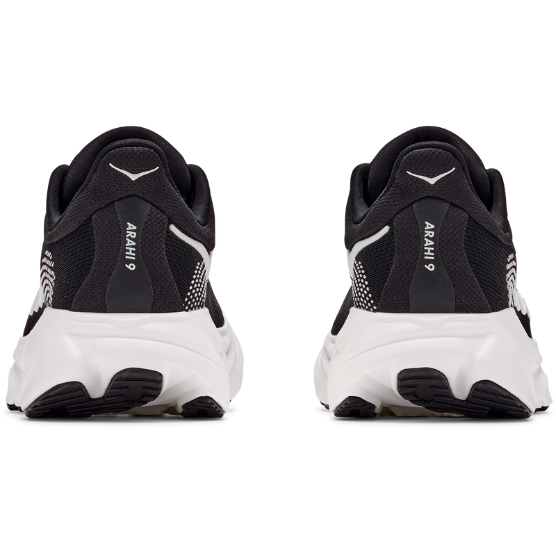 Women's Arahi 9 Extra Wide, Hoka Women's Arahi 9 in BWHT Black/White pair back