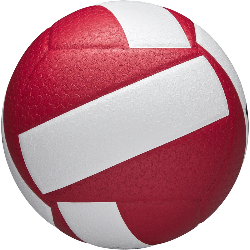 Helix Volleyball, Wilson Helix Volleyball in Red White with texture detail