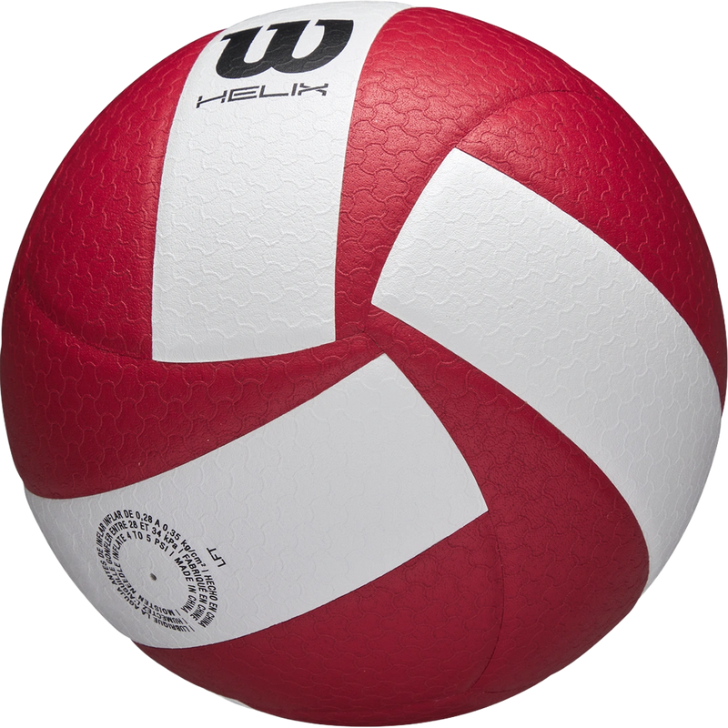 Helix Volleyball, Wilson Helix Volleyball in Red White other side view