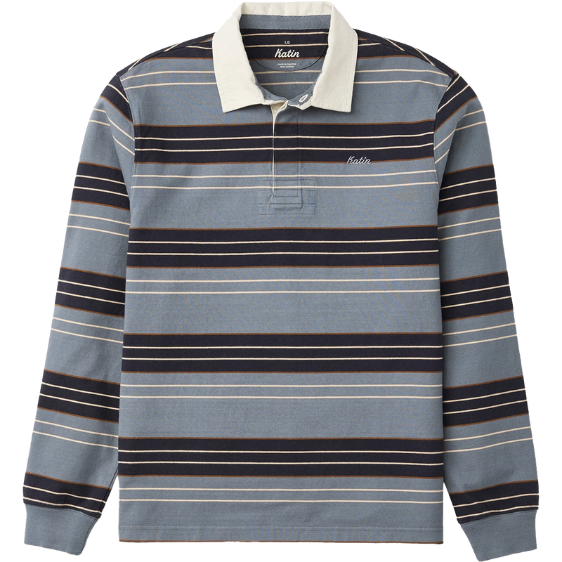 Men's Greg Long Sleeve Rugby Polo, Featured Image