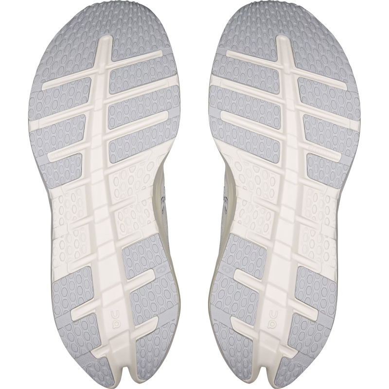 Women's Cloudrunner 3 Wide, On Women's Cloudrunner 3 in White/Ivory pair bottom